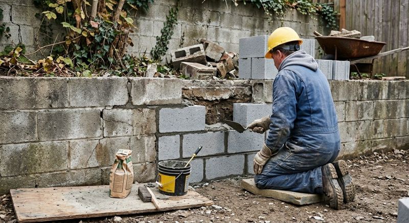 Block Wall Repair in Del Valle, TX