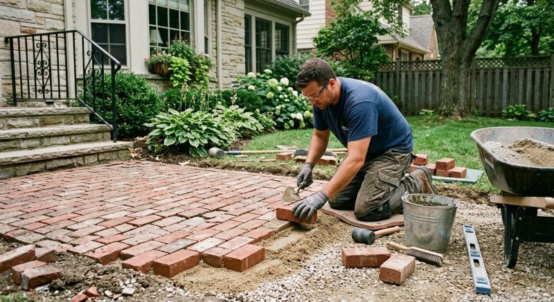 Brick Flatwork Repair in Wimberley, TX
