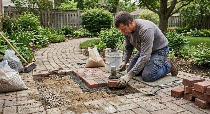 Brick Pathway Repair in Austin, TX
