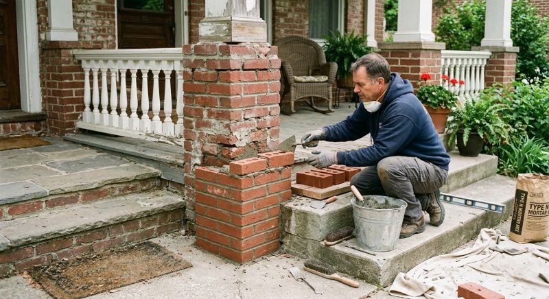 Brick Repair in Leander, TX