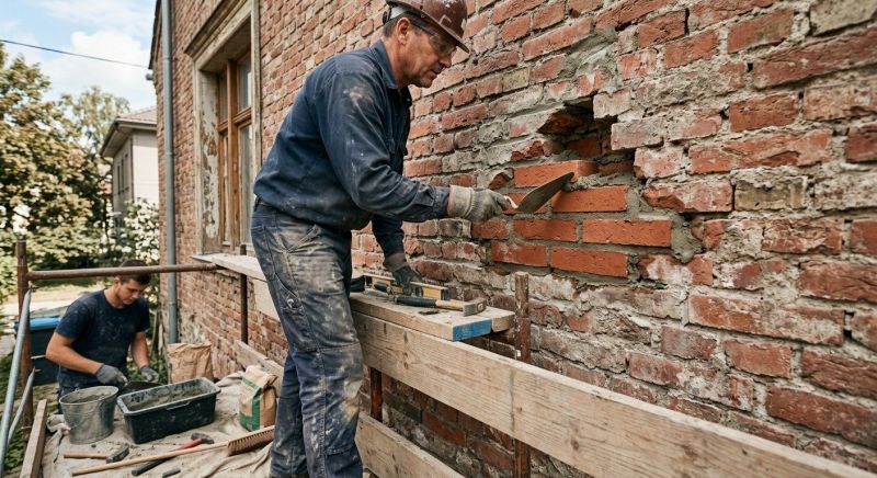 Brick Wall Repair in Del Valle, TX