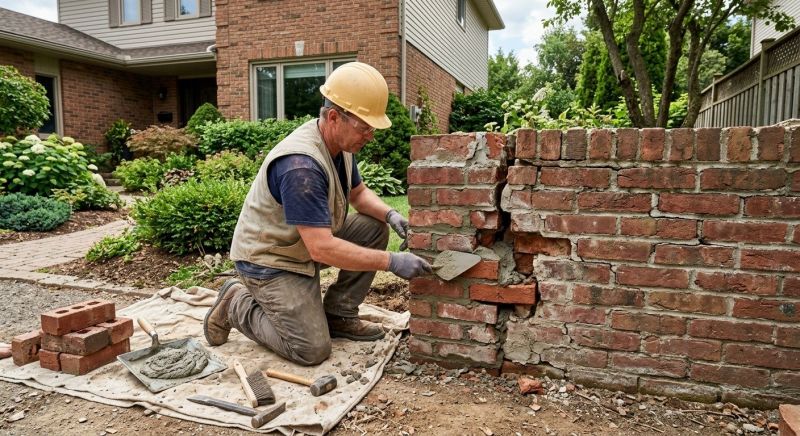 Brick Wall Repair in Lockhart, TX