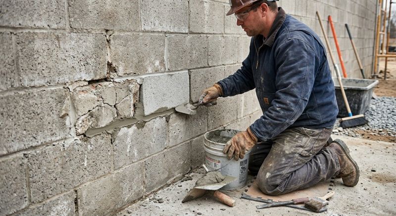 Concrete Block Repair in Cedar Park, TX