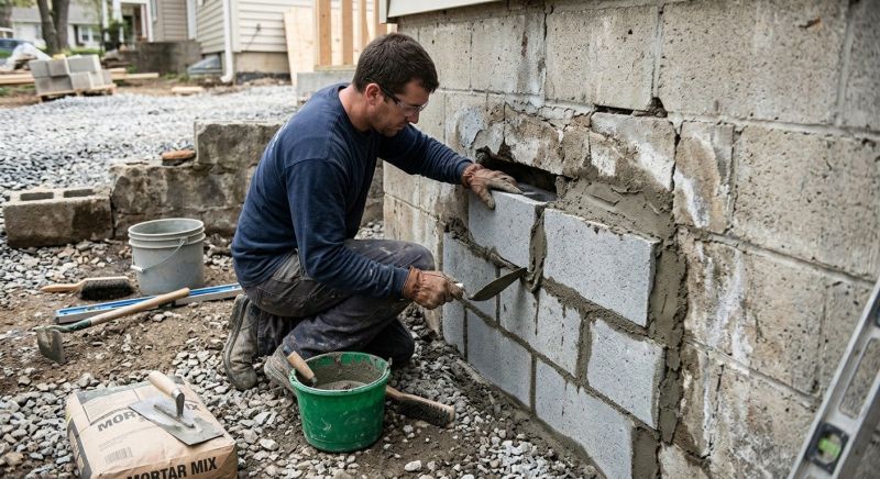 Concrete Block Repair in Austin, TX