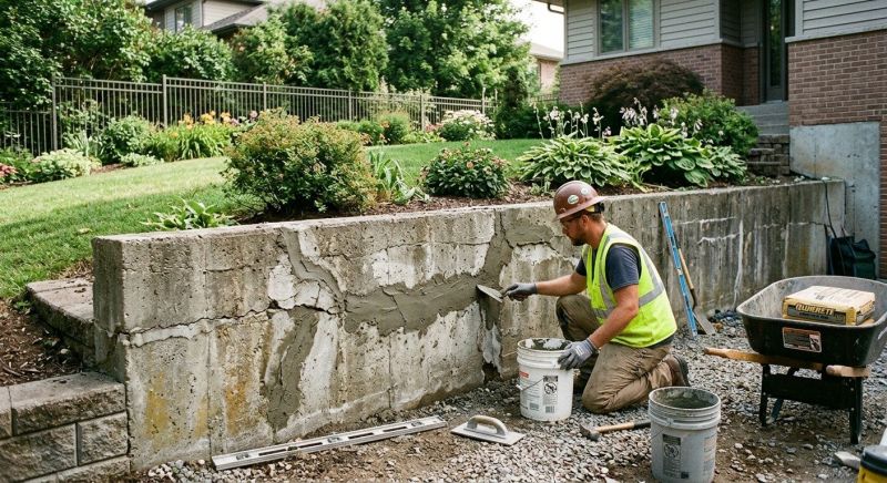 Retaining Wall Repair in Pflugerville, TX
