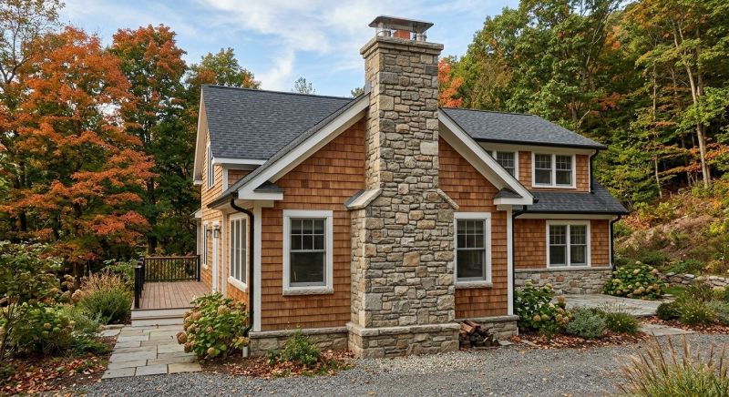 Stone Chimney Installation in Driftwood, TX