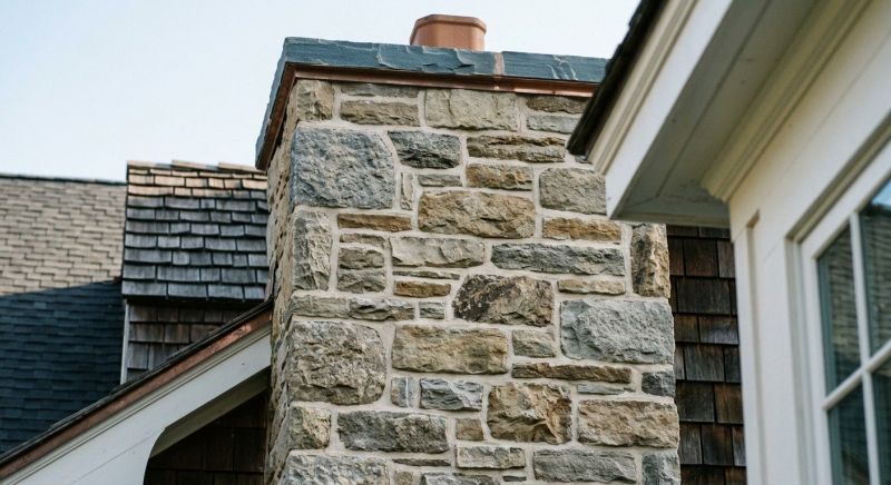 Stone Chimney Installation in Wimberley, TX
