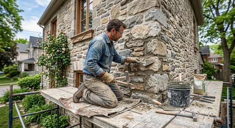 Stone Masonry Repair in Cedar Creek, TX