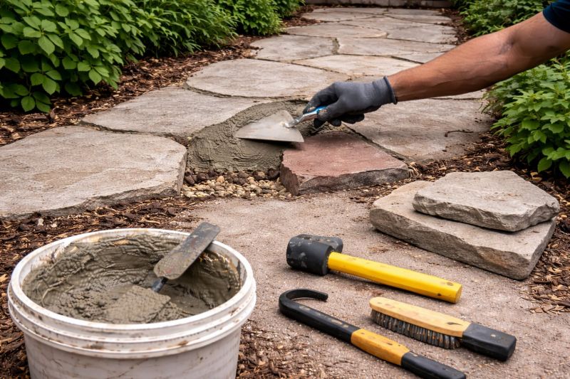 Stone Walkway Repair in Austin, TX